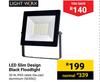 Lightworx LED Slim Design Black Floodlight
