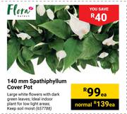 Flora 140mm Spathiphyllum Cover Pot-Each