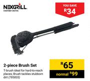 Nexgrill 2-Piece Brush Set