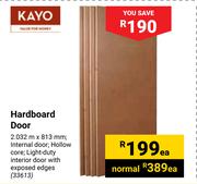 Kayo Hardboard Door 2.032m X 813mm-Each