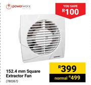 Powerworx 152.4mm Square Extractor Fan