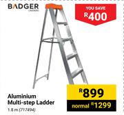 Badger Aluminium Multi-Step Ladder 1.8m