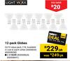 Lightworx 3W 12-Pack Globes GU10- Per Pack