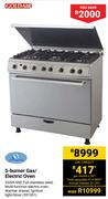 Goldair 5-Burner Gas/Electric Oven GSGH-500