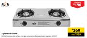 Alva 2-Plate Gas Stove GCS04