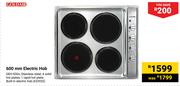 Goldair 600mm Electric Hob GEH-500s