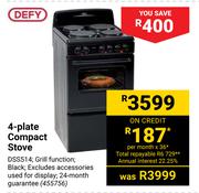 Defy 4-Plate Compact Stove DSS514