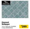 Fired Earth Diamond Wallpaper-10m x 530mm