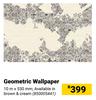 Geometric Wallpaper-10m x 530mm