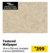 Fired Earth Textured Wallpaper-10m x 530mm