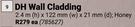 DH Wall Cladding-2.4m (h) x 122mm (w) x 21mm (d) Each