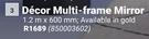Decor Multi Frame Mirror-1.2m x 600mm