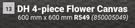 DH 4 Piece Flower Canvas-600mm x 600mm