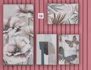 DH 4 Piece Flower Canvas-600mm x 600mm