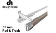 Design House 33mm 1.5m Rod & Track