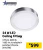 Bright Star 24W LED Ceiling Fitting