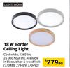 Lightworx 18W Border Ceiling Light-Each