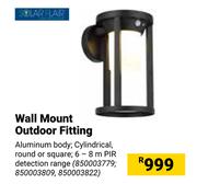 Solar Flair Wall Mount Outdoor Fitting