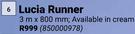 0Lucia Runner-3m x 800mm