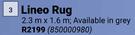 Lineo Rug-2.3m x 1.6m