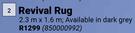 0Revival Rug-2.3m x 1.6m