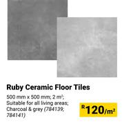 Ruby Ceramic Floor Tiles-500mm x 500mm Per Sqm