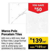 Marco Polo Porcelain Tiles-600mm x 600mm Per Sqm