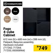 Home & Kitchen Fogo 4 Cube Cabinet-612mm (h) x 600mm (w) x 288mm (d)