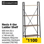 Home & Kitchen Nevis 4 Tier Ladder Shelf-600mm (h) x 325mm (w) x 148mm (d)