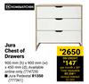 Home & Kitchen Jura Chest Of Drawers-900mm (h) x 900mm (w) x 450mm (d)