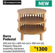 Home & Kitchen Barra Pedestal- 400mm (h) x 400mm (w) x 400mm (d)