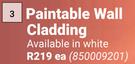 Paintable Wall Cladding-Each