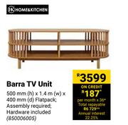 Home & Kitchen Barra TV Unit-500mm (h) x 1.4m (w) x 400mm (d)
