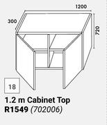 Home & Kitchen Wall Units 1.2m Cabinet Top