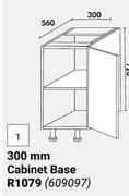 Home & Kitchen Floor Units 300mm Cabinet Base