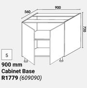 Home & Kitchen Floor Units 900mm Cabinet Base