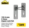 Builders 152.4mm 2 Lever Aspen Lock Set