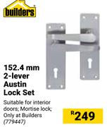 Builders 152.4mm 2 Lever Austin Lock Set
