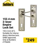 Builders 152.4mm 2 Lever Empire Lock Set