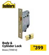 Builders Body & Cylinder Lock