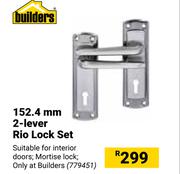Builders 152.4mm 2 Lever Rio Lock Set