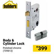 Builders Body & Cylinder Lock