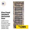 Pine Panel Standard Horizontal Door