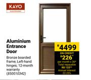 Kayo Aluminium Entrance Door