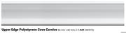Upper Edge Polystyrene Cove Cornice 60mm x 60mm; 2m