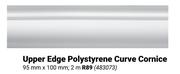 Upper Edge Polystyrene Curve Cornice 95mm x 100mm; 2m