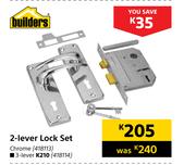 Builders 2 Lever Lock Set