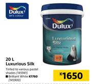 Dulux Luxurious Silk Brilliant White-20L