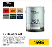 Fired Earth Gloss Enamel-5L 