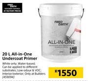 Fired Earth All In One Undercoat Primer-20L